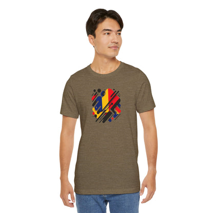 Artistic Heart Unisex Jersey Tee - Vibrant Graphic Tee, Casual Wear, Gift for Art Lovers, Birthday Surprise, Everyday Comfort - TRV