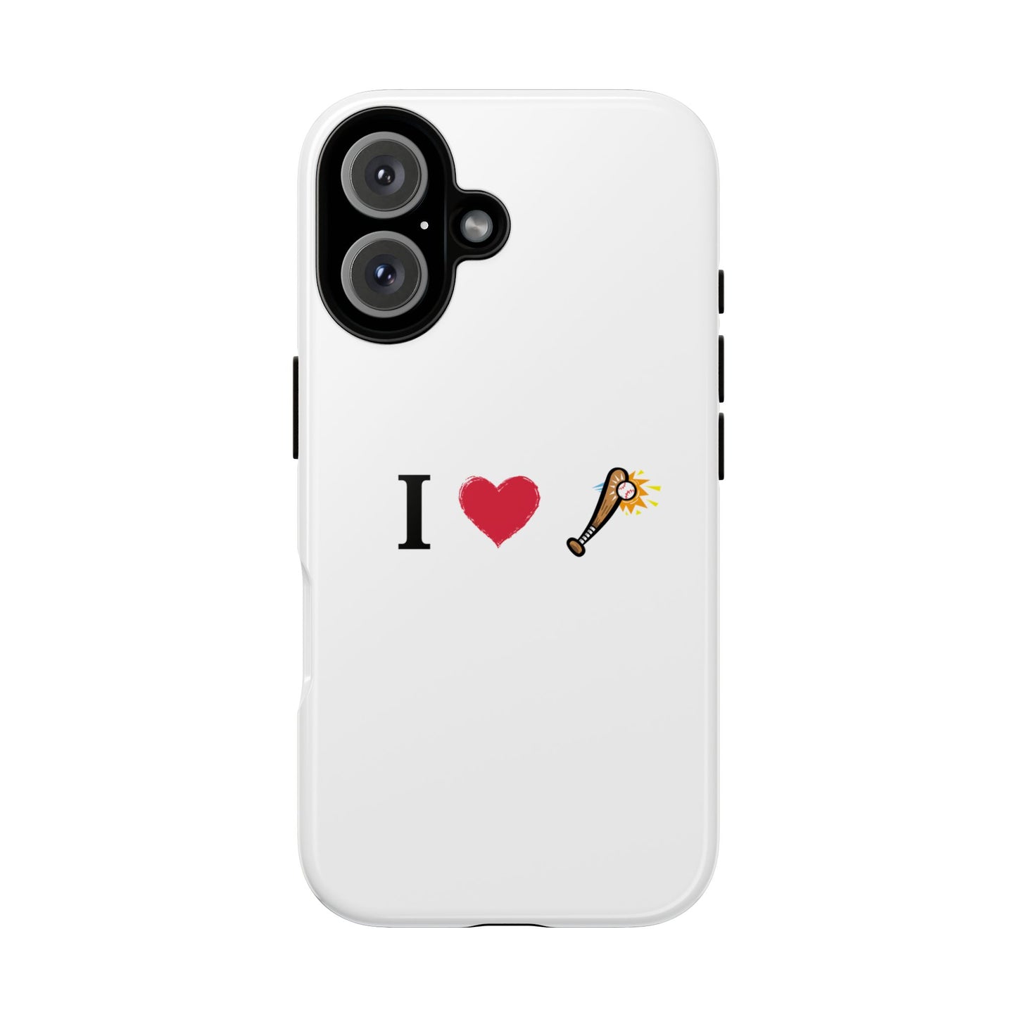 I Love Baseball Vibe Phone Case - Tough Cases for Sports Lovers, Gifts for Athletes, Fun Accessories, iPhone and Android Compatible - TRV