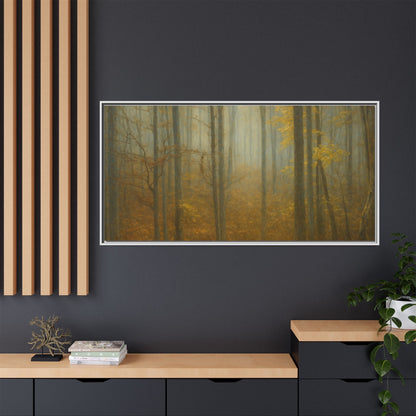 Framed Matte Canvas Art | Serenity in the Forest | Nature Wall Decor, Home Gallery, Cozy Living Room, Gift for Nature Lovers - TRV