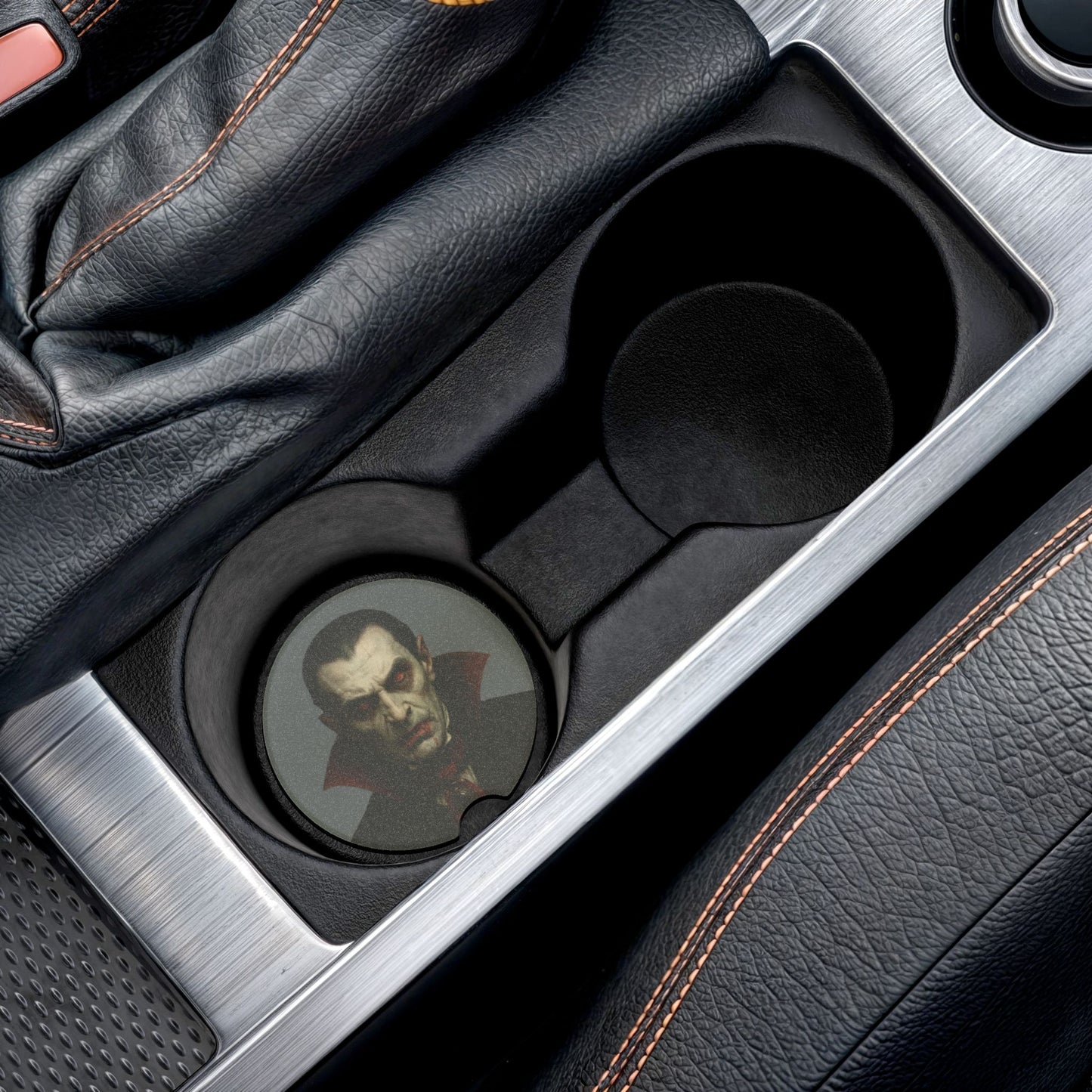 Vampire Dracula Car Coaster — Soapstone Drink Holder