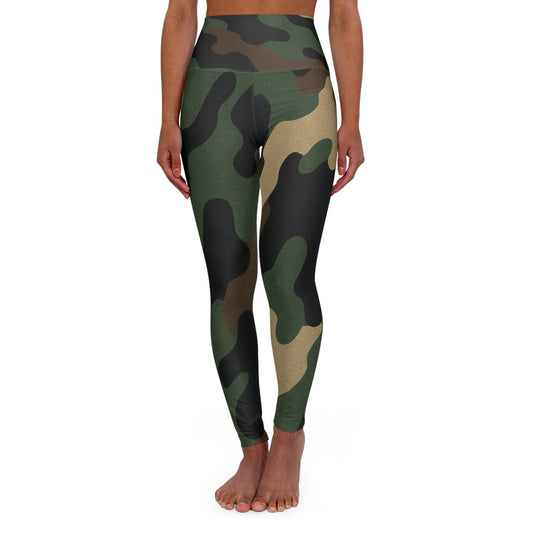 Camo High Waisted Yoga Leggings, Fashionable Activewear, Workout Gear, Fitness Leggings, Everyday Comfort Leggings - TRV