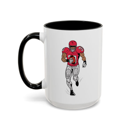 Football Player Coffee Mug, Sports Fan Gift, Motivational Coffee Cup, Game Day Mug, Unique Sports Merchandise