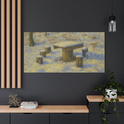 Matte Canvas Wall Art, Rustic Outdoor Scene, Nature Decor, Home Wall Décor, Cozy Cabin Vibe, Perfect for Gift Giving - TRV