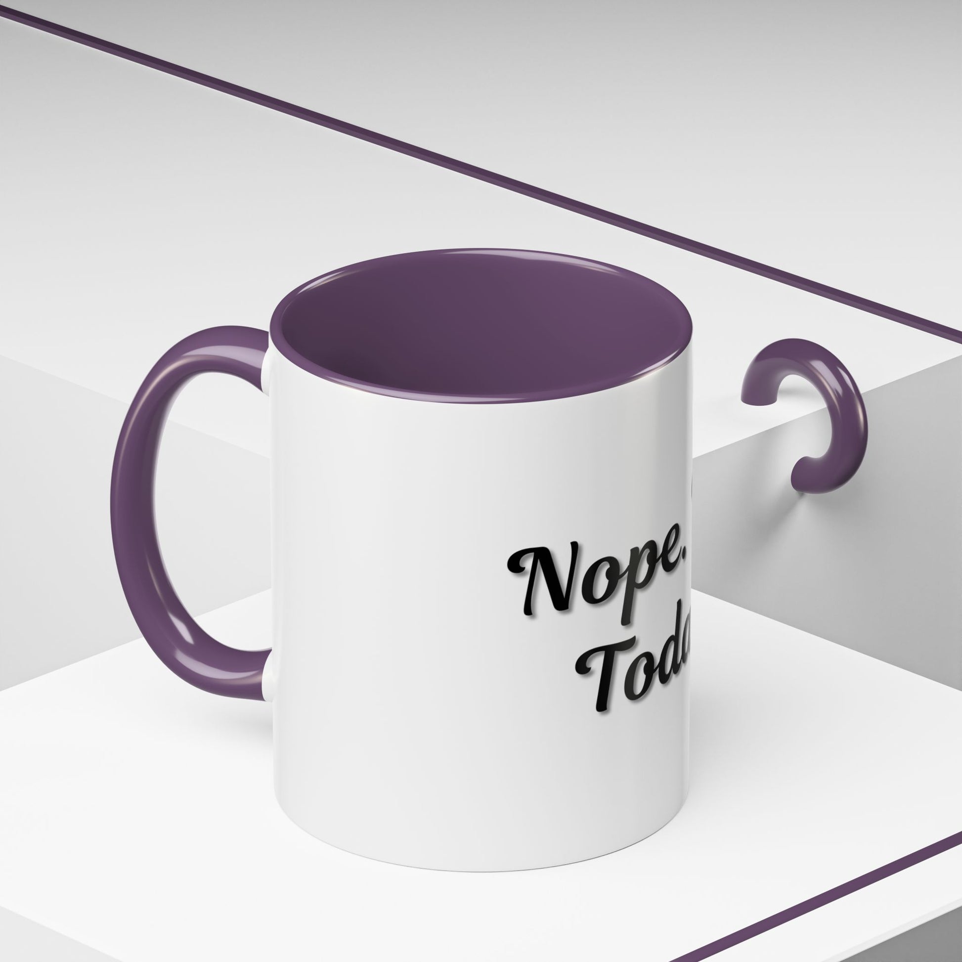 Nope Not Today Coffee Mug - Fun Ceramic Mug for Coffee Lovers - TRV
