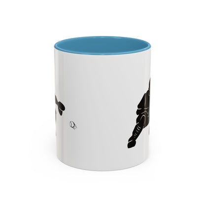Baseball Catcher Coffee Mug, Sports Gift for Coaches, Black Accent Mug for Fans, Perfect for Birthdays & Celebrations, Unique Cup - TRV