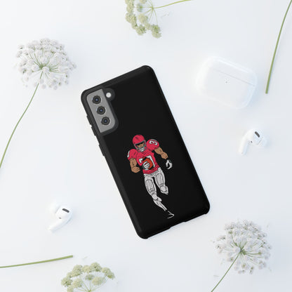 Football Player Tough Phone Case – Protective Black Sports iPhone Case
