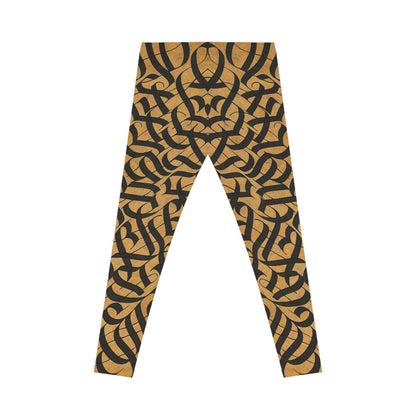 Chic Patterned Leggings for Everyday Comfort, Stylish AOP Leggings, Casual Workout Trousers, Boho Leggings for Women, Trendy Fashion [...] - TRV