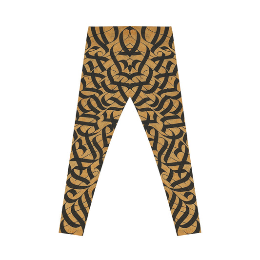 Chic Patterned Leggings for Everyday Comfort, Stylish AOP Leggings, Casual Workout Trousers, Boho Leggings for Women, Trendy Fashion [...] - TRV