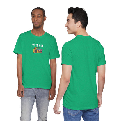 Retro Boombox Tee — 90s Kid Graphic T-Shirt