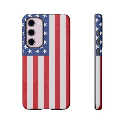 American Flag Phone Case - Patriotic Cell Cover, Tough Cases, USA Pride, Independence Day Gift, Veteran's Day, Phone Protection - TRV