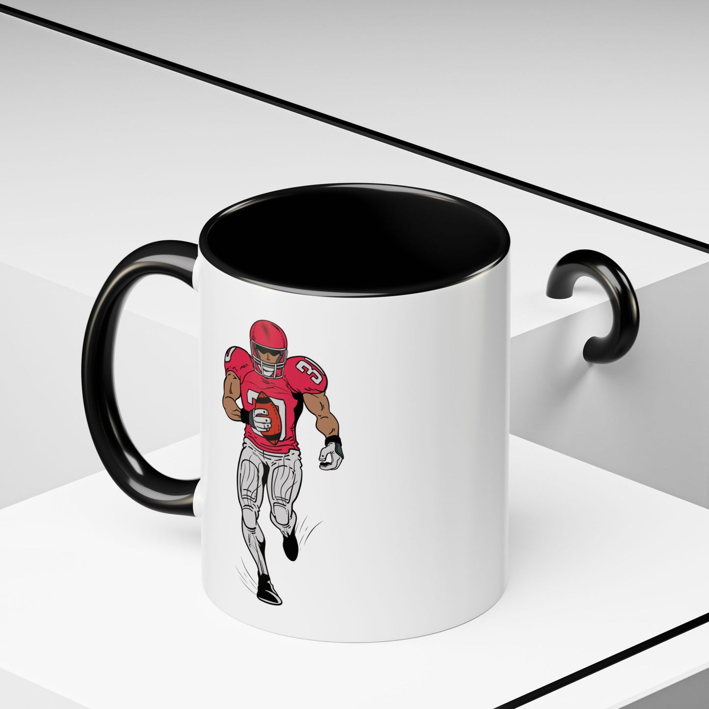 Football Player Coffee Mug, Sports Fan Gift, Motivational Coffee Cup, Game Day Mug, Unique Sports Merchandise