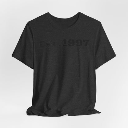 Vintage Est. 1997 Unisex Tee, Gift for Birthdays, Celebrations, Casual Wear, Retro Fashion, Cool Graphic T-Shirt - TRV