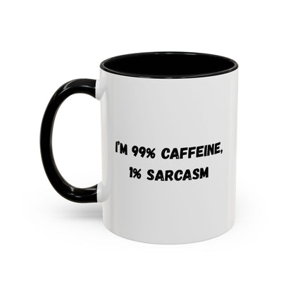 Sarcastic Coffee Mug - Funny Gift for Coffee Lovers, Black and White Accent Mug, Gift for Birthdays, Office Humor, Caffeine Enthusiasts