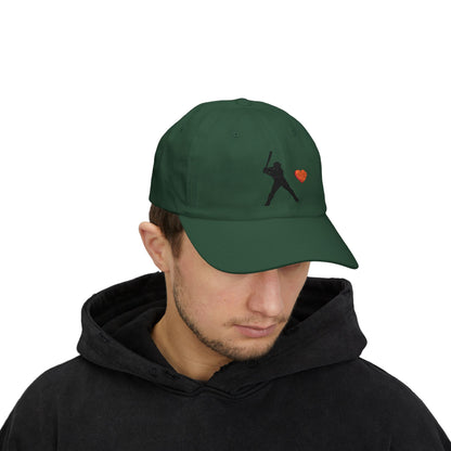 Baseball Love Dad Cap - Perfect Gift for Sports Dads, Father's Day, Casual Wear, Summer Style, Stylish Baseball Hat - TRV
