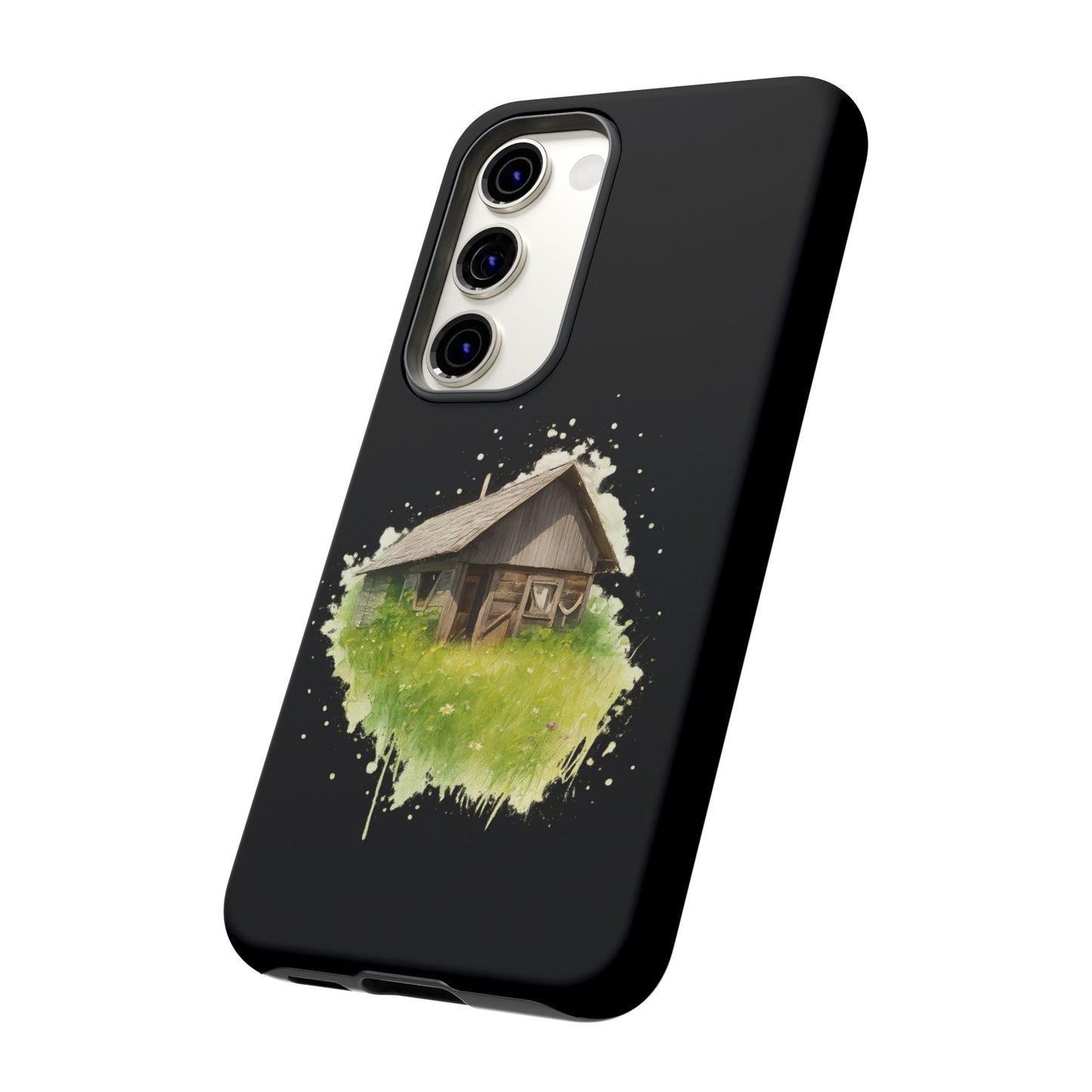 Rustic Farmhouse Phone Case, Cute Cottage Design, Tough Cases for Nature Lovers, Eco-Friendly Gift, Customizable Tech Accessories - TRV
