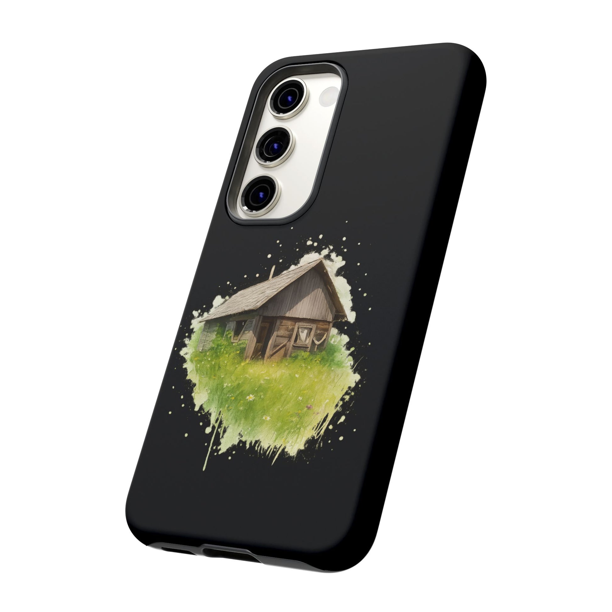 Rustic Farmhouse Phone Case, Cute Cottage Design, Tough Cases for Nature Lovers, Eco-Friendly Gift, Customizable Tech Accessories - TRV