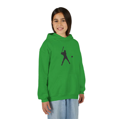 Baseball Themed Youth Hoodie, Sports Sweatshirt, Kids Gift, Youth Apparel, Baseball Fan Gear, Athletic Hoodie