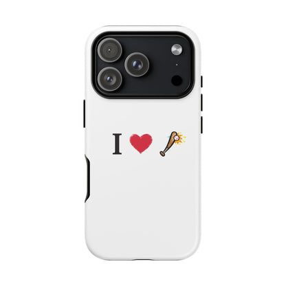 I Love Baseball Vibe Phone Case - Tough Cases for Sports Lovers, Gifts for Athletes, Fun Accessories, iPhone and Android Compatible - TRV