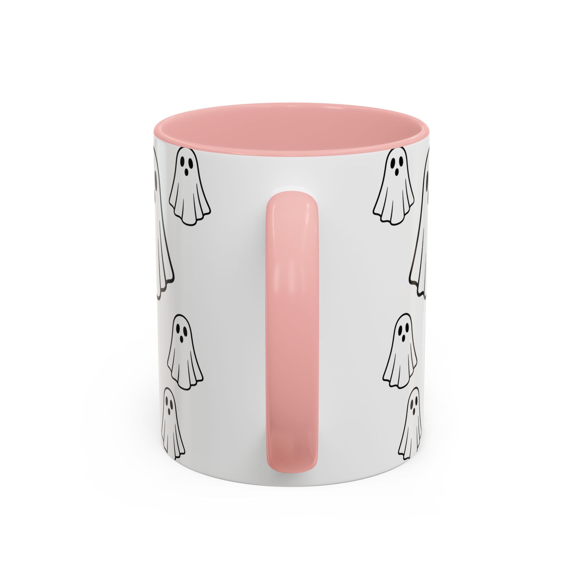 Cute Ghost Accent Coffee Mug, Halloween Mug, Spooky Drinkware, Gift for Ghost Lovers, Seasonal Decor, Unique Coffee Cup - TRV