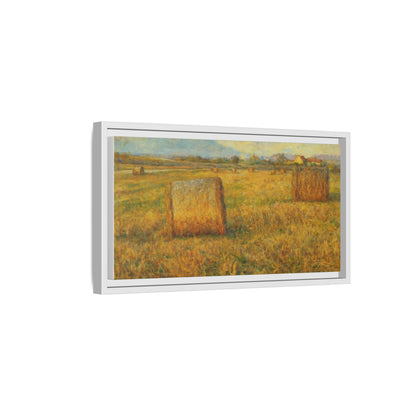 Framed Matte Canvas Wall Art - Rustic Farm Landscape, Country Decor, Home Gallery, Gift for Nature Lovers, Housewarming Decor - TRV