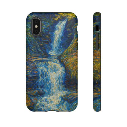 Artistic Phone Case - Waterfall Design, Unique Gift, Phone Accessory, Nature Lover, Original Artwork - TRV