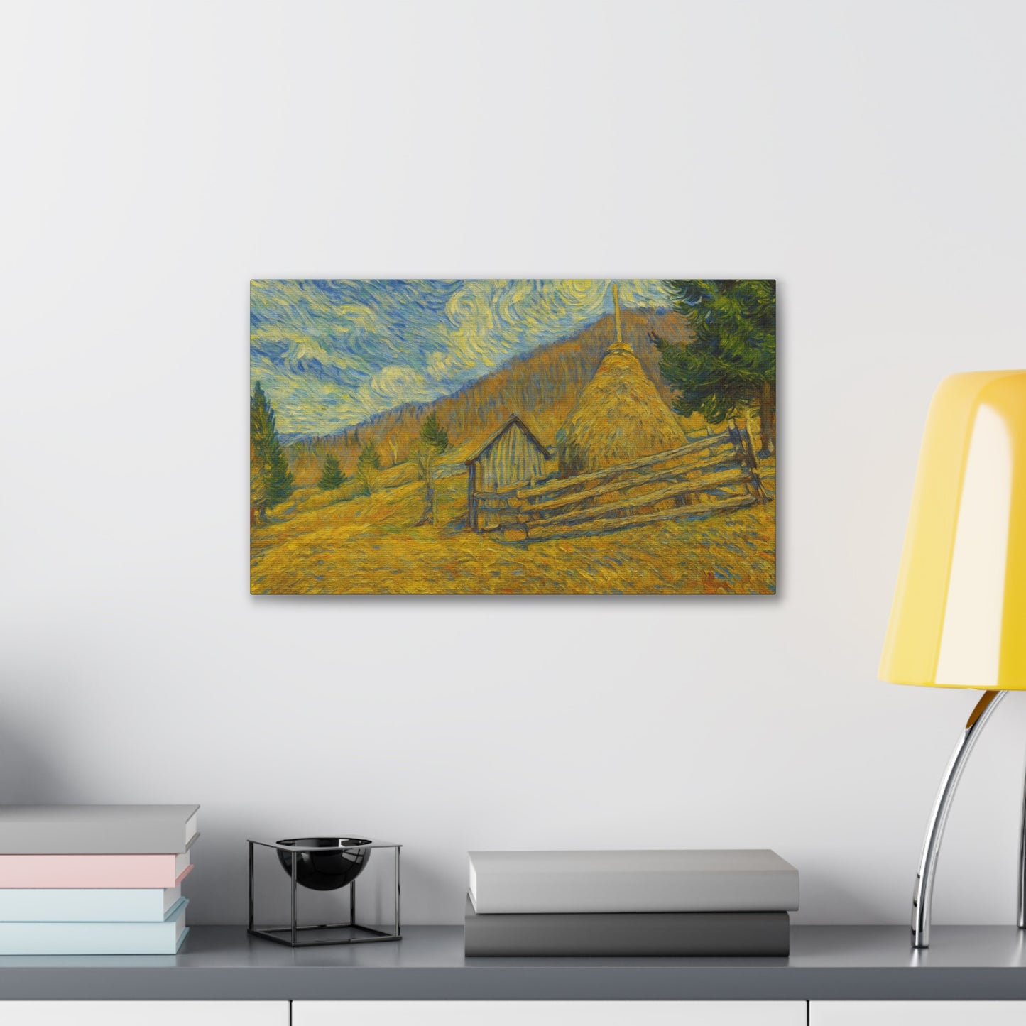Vincent Van Gogh Inspired Canvas Print, Rustic Home Decor, Wall Art, Gift for Art Lovers, Country Landscape, Unique Art Piece - TRV