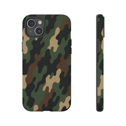 Camouflage Phone Case, Tough Cases, Military Style, Unique Phone Accessories, Gift for Him, Durable Phone Cover - TRV