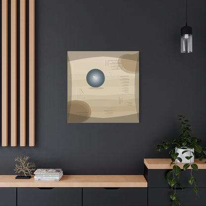 Abstract Warm Desert Field Matte Canvas