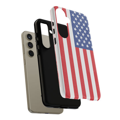 Patriotic Phone Case - Tough Cases for Veterans, USA Lovers, Independence Day, Memorial Day, Flag Design - TRV