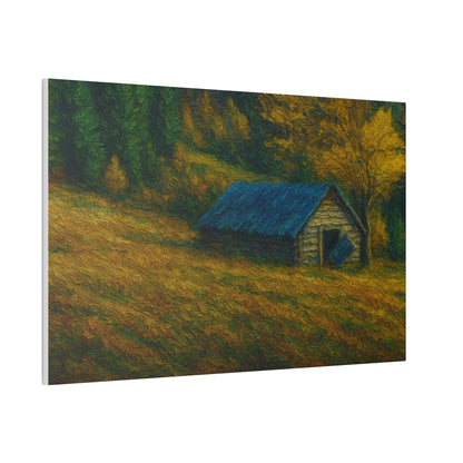Rustic Canvas Wall Art, Nature Landscape Painting, Autumn Decor, Farmhouse Wall Art, Cozy Home Decoration - TRV