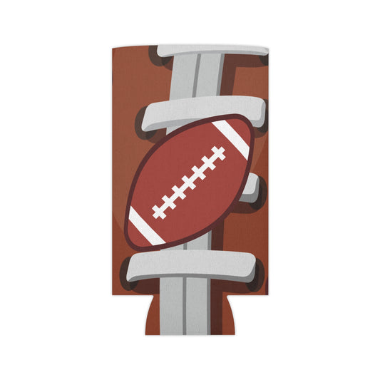 Football Can Cooler for Game Day, Beverage Insulator for Tailgating, Outdoor Parties, Sports Gifts for Fans, Reusable Drink Holder