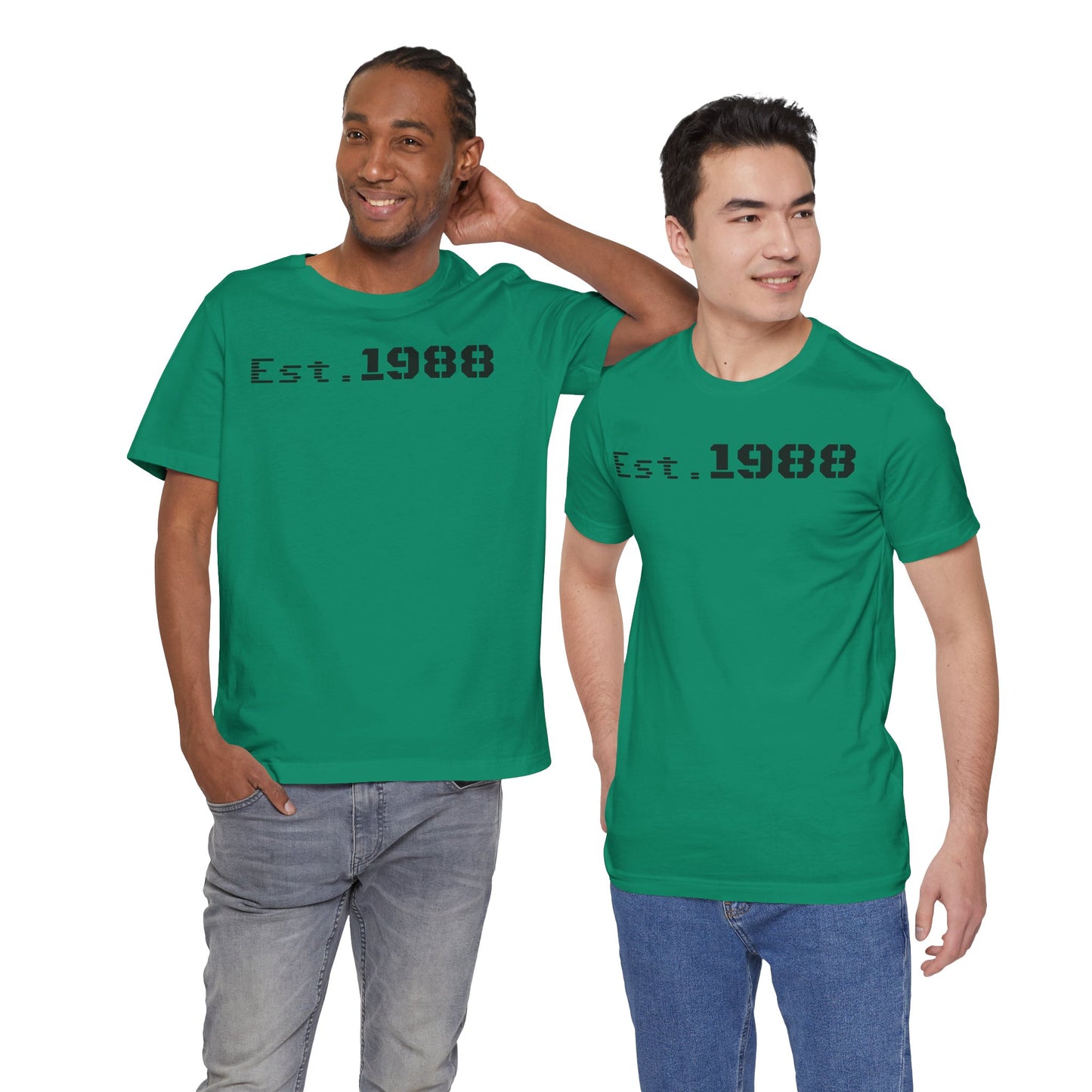 Est. 1988 Unisex Jersey Tee, Vintage Birthday Shirt, Casual Everyday Wear, Gift for Him or Her, Anniversary Celebration Tee