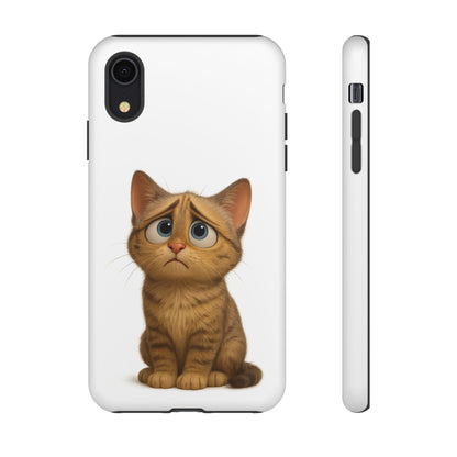Cute Cat Phone Case, Funny Kitty Case, Animal Lover Gift, Cat Lover Accessory, Unique Cat Design Case, Pet Mom Gift - TRV