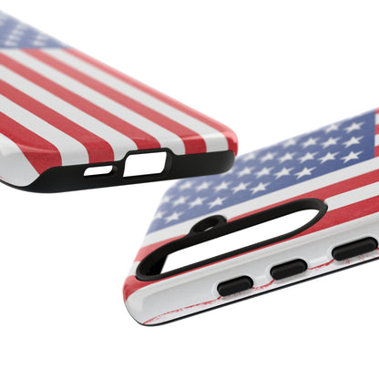 Patriotic Phone Case - Tough Cases for Veterans, USA Lovers, Independence Day, Memorial Day, Flag Design - TRV