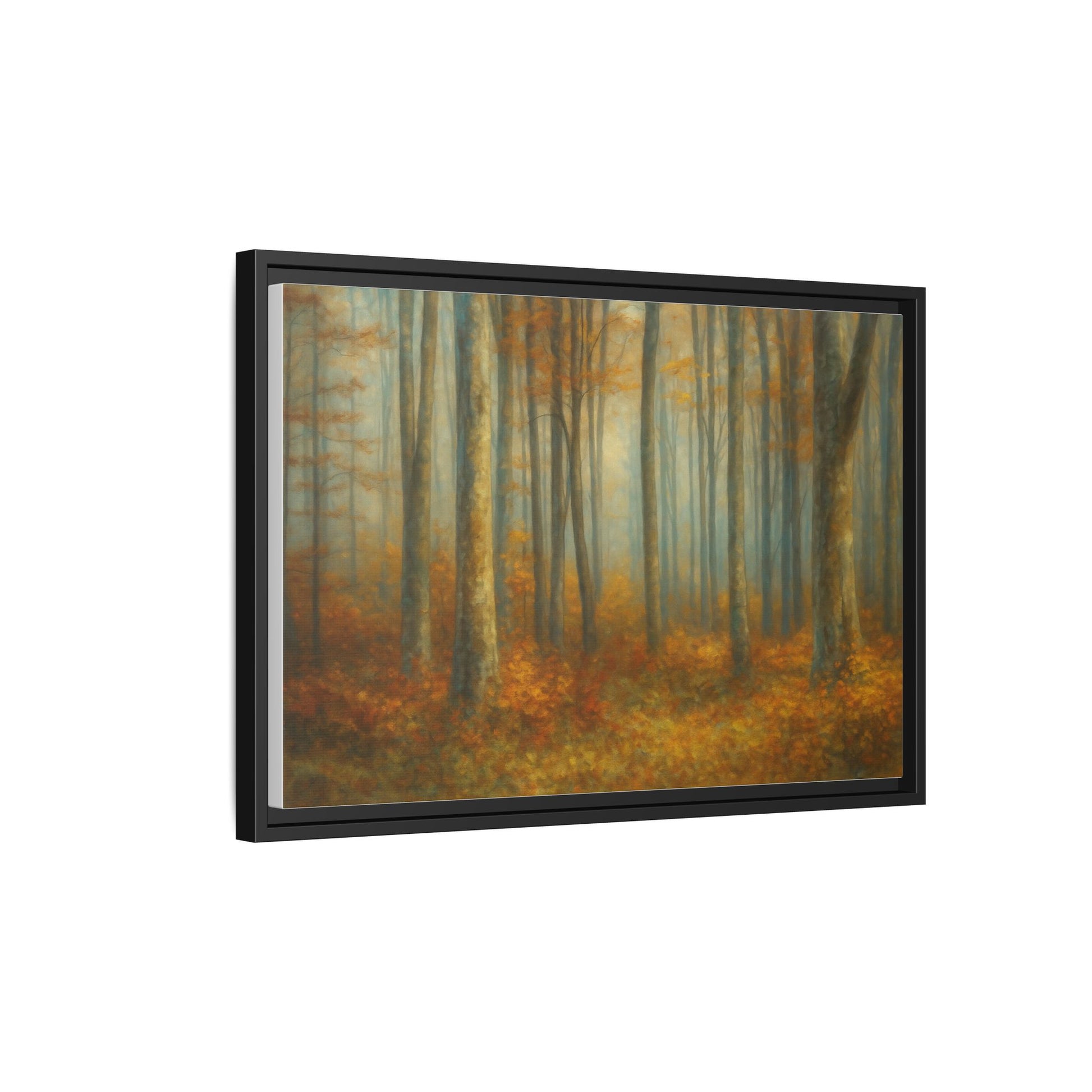 Autumn Forest Canvas Art, Framed Wall Decor, Rustic Home Decor, Nature Artwork, Gift for Nature Lovers - TRV