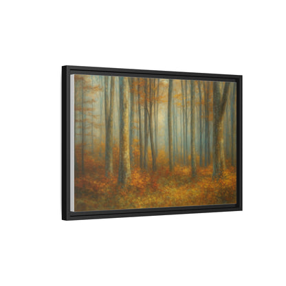 Autumn Forest Canvas Art, Framed Wall Decor, Rustic Home Decor, Nature Artwork, Gift for Nature Lovers - TRV