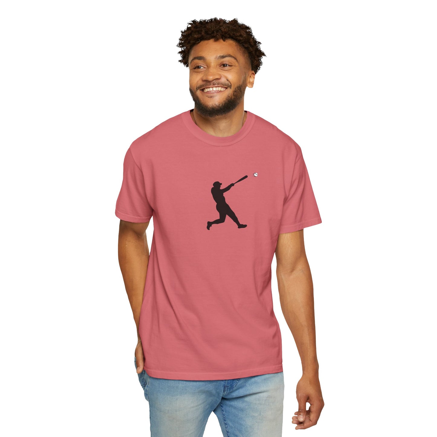 Sporty Garment-Dyed T-Shirt for Baseball Lovers, Casual Tee, Unisex Sports Shirt, Perfect Gift for Athletes, Outdoor Activities - TRV