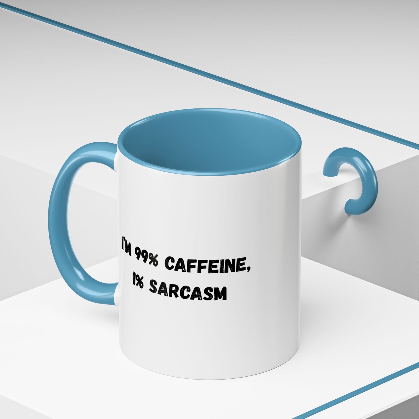 Sarcastic Coffee Mug - Funny Gift for Coffee Lovers, Black and White Accent Mug, Gift for Birthdays, Office Humor, Caffeine Enthusiasts