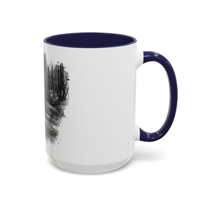 Moody Abstract Forest Coffee Mug | Unique Gift for Nature Lovers, Cozy Home Decor, Perfect for Coffee, Tea, and Hot Chocolate - TRV