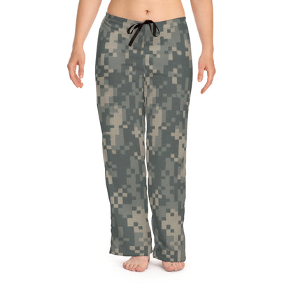 Camo Women's Pajama Pants — Digital Army Print Lounge Sleepwear