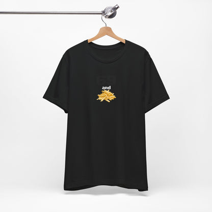 Funny 69 And French Fries Graphic Tee, Casual Humor Shirt, Cute Gift, Stylish Graphic Top, Unisex Quirky T-Shirt, Everyday Wear