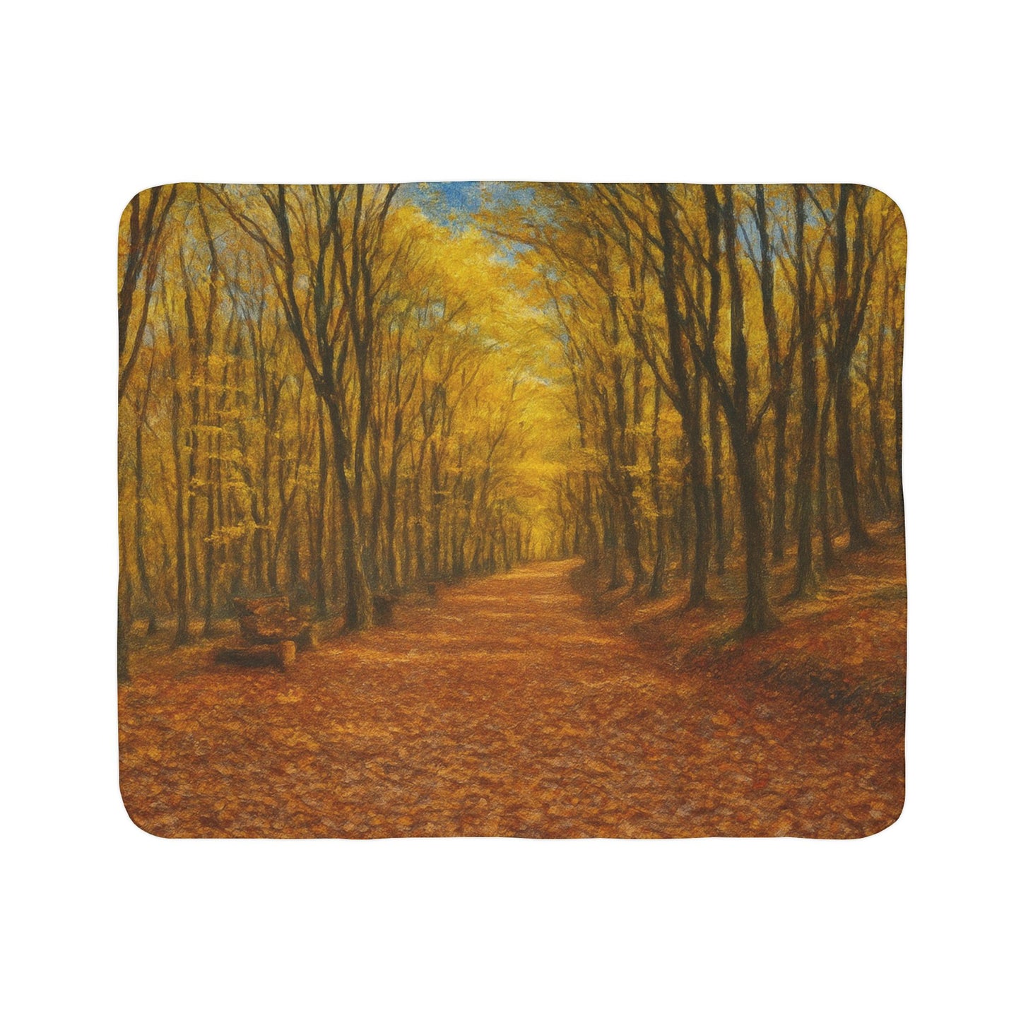 Cozy Autumn Fleece Sherpa Blanket - Perfect for Fall Decor, Gifts, Snuggling, Outdoor Adventures, or Home Comforts - TRV