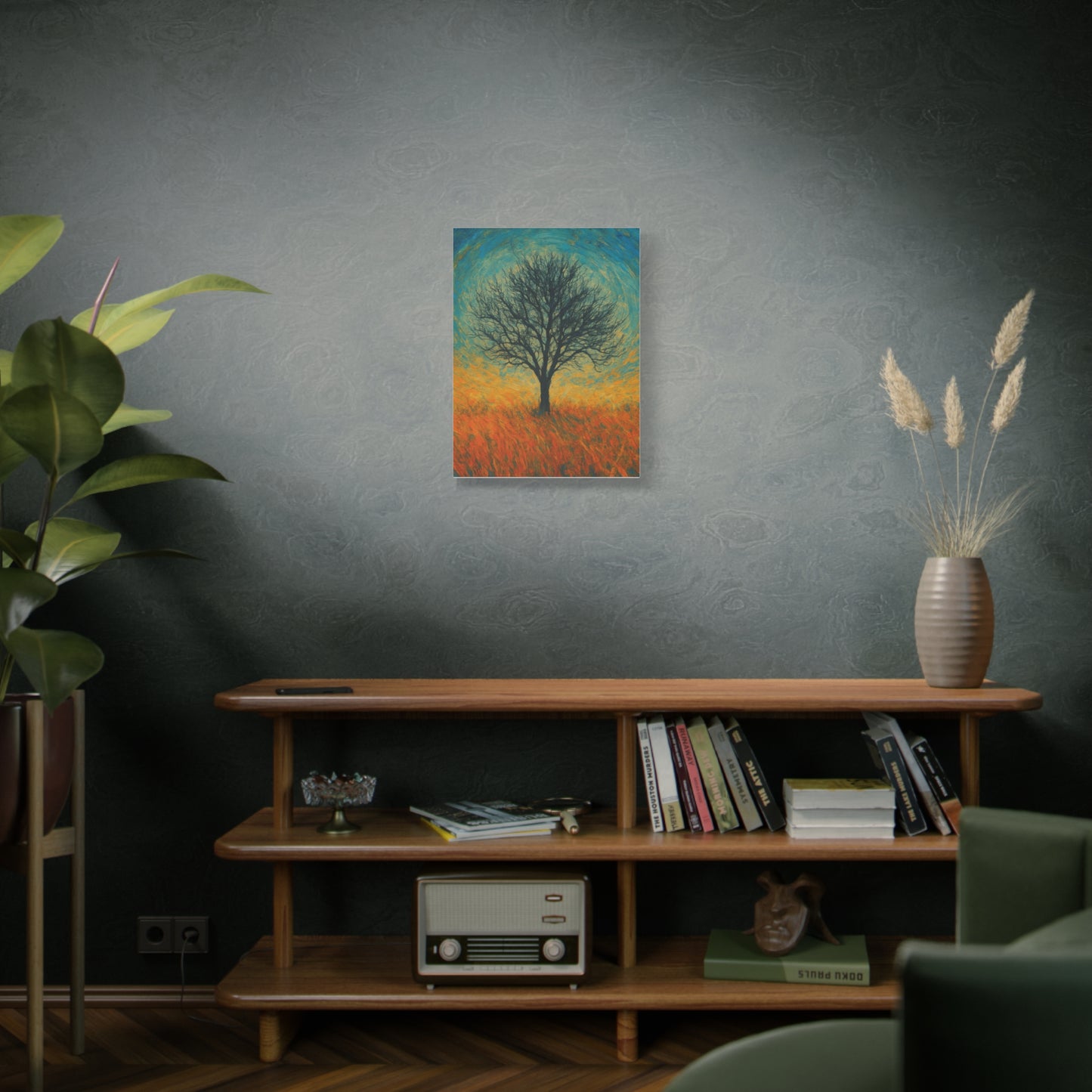 Artistic Tree Canvas Wall Art, Matte Stretched Canvas, Natural Decor for Home, Office, Gift for Nature Lovers, Bohemian Wall Decor