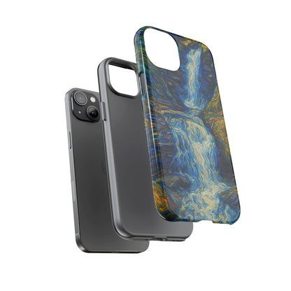 Artistic Phone Case - Waterfall Design, Unique Gift, Phone Accessory, Nature Lover, Original Artwork - TRV