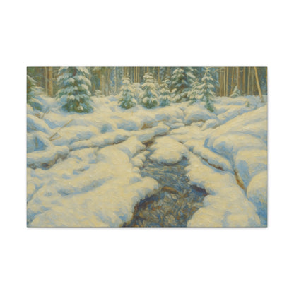 Winter Wonderland Canvas Art, Cozy Home Decor, Winter Landscape Wall Art, Nature Print, Holiday Gift Idea