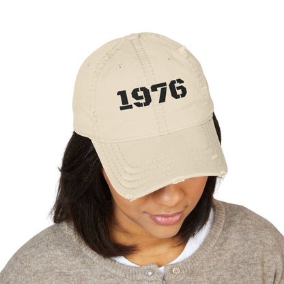 Vintage Distressed Dad Hat 1976 | Casual Embroidered Cap | Perfect Gift for Birthdays, Father's Day, or Everyday Style - TRV