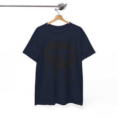 Edgy Graphic Tee - Dripping Lips Design - Unisex Heavy Cotton Tee