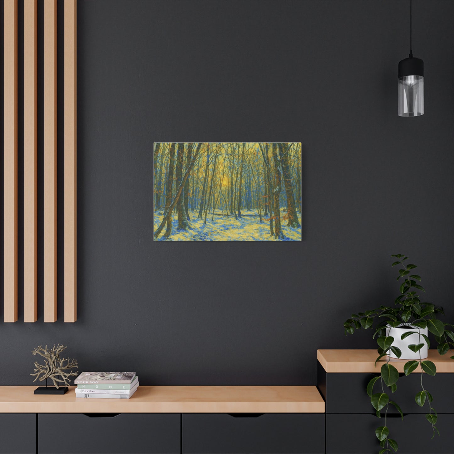 Forest Sunrise Canvas Print, Wall Art, Nature Photography, Home Decor, Gift for Nature Lovers, Landscape Artwork - TRV