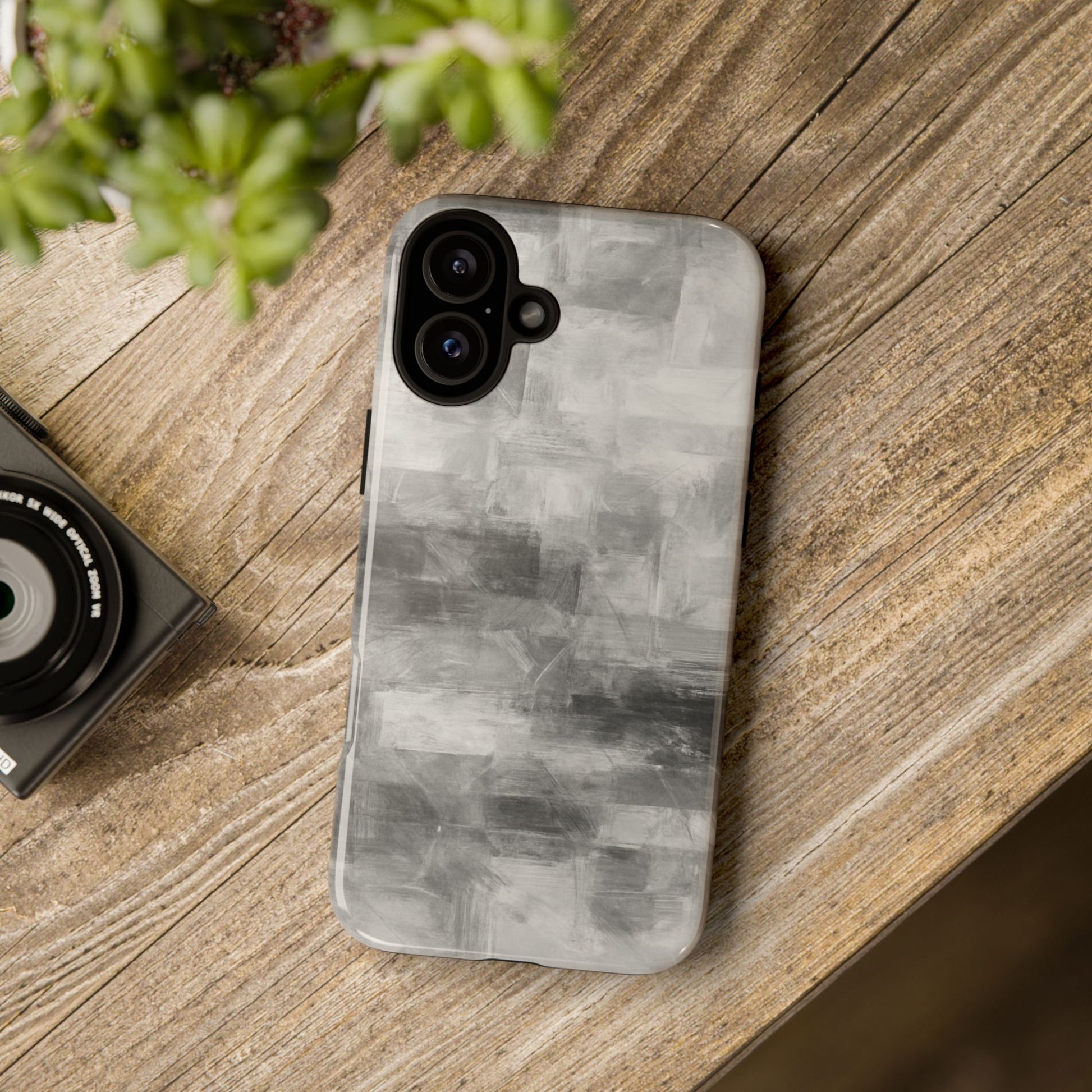 Stylish Phone Case for Tough Protection, Marble Grey Design, Customizable Gift for Her, Unisex Mobile Accessory, Birthday Present, [...] - TRV