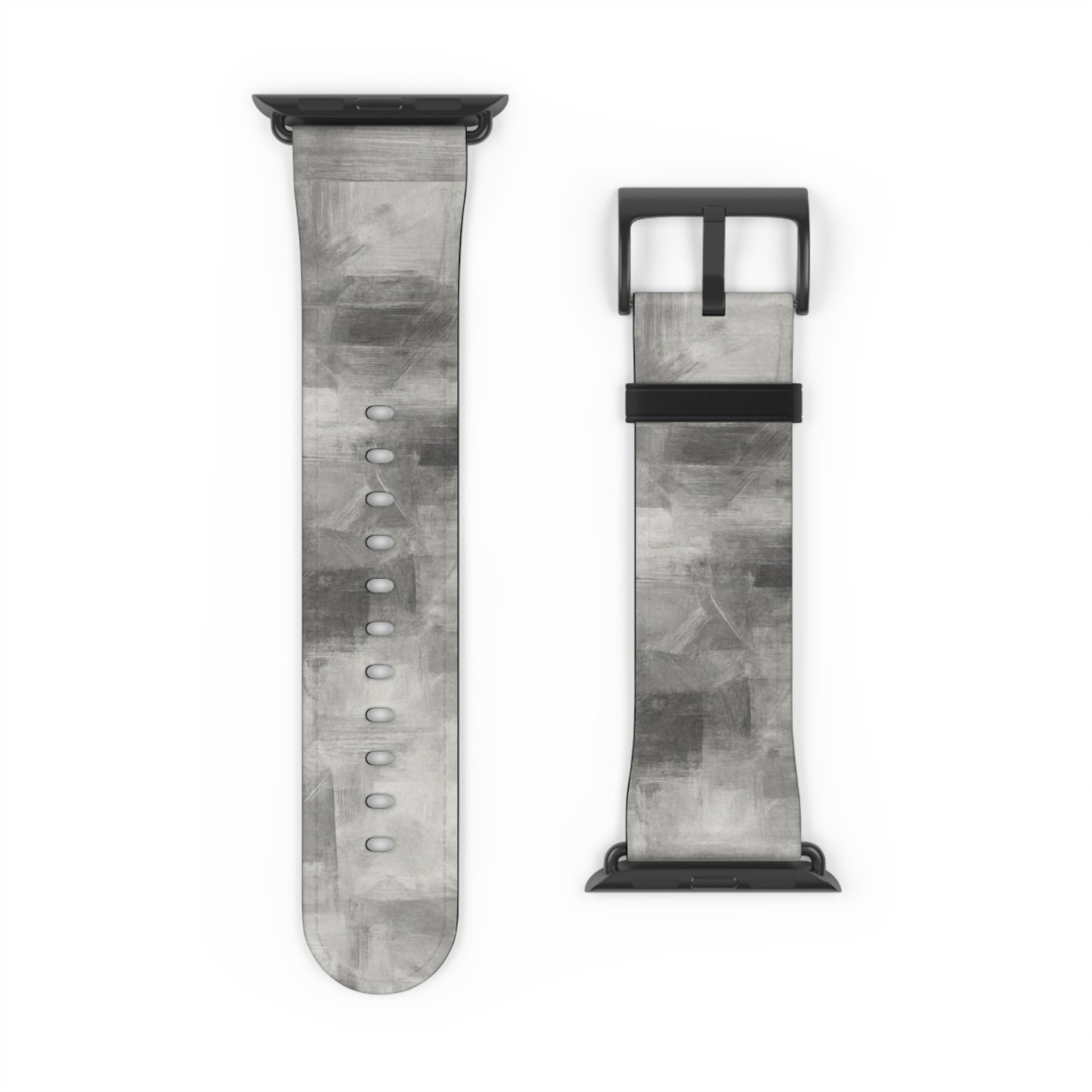 Gray Watercolor Camouflage Watch Band | Neutral Abstract Apple Watch Strap - TRV
